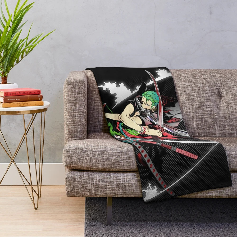 Roronoa Zoro anime plush blanket