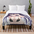 Anime plush blanket with Tohka Yatogami from Date A Live