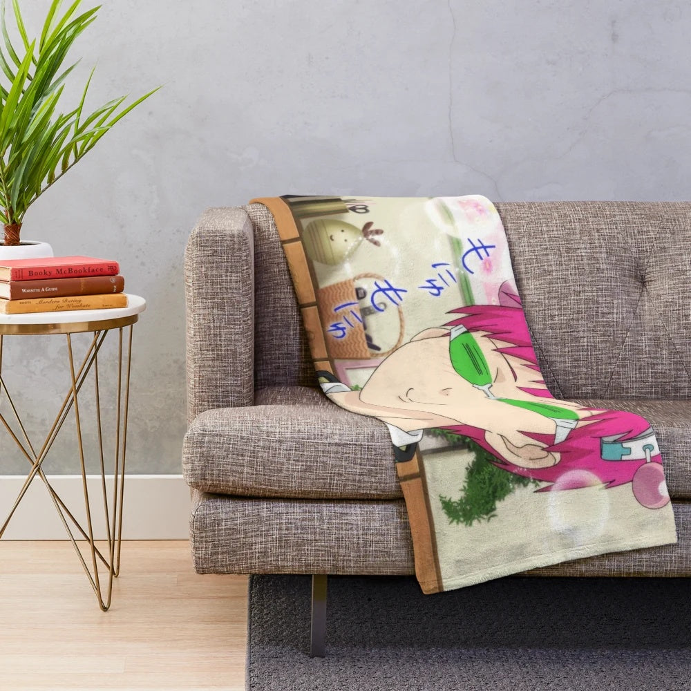 Saiki Kusuo Anime Plush Blanket