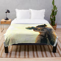 Soft and cozy plush blanket featuring Vegeta and Bulma from the Dragonball anime series