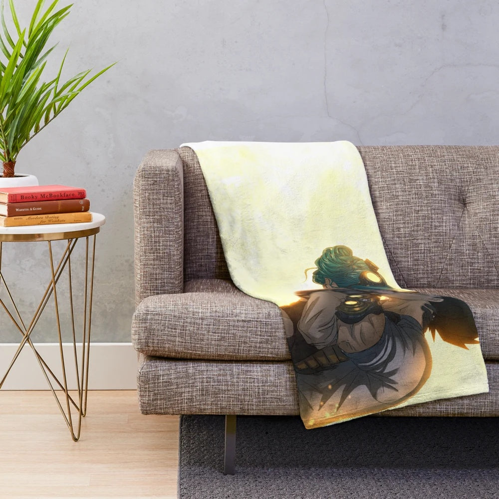 Soft and cozy plush blanket featuring Vegeta and Bulma from the Dragonball anime series