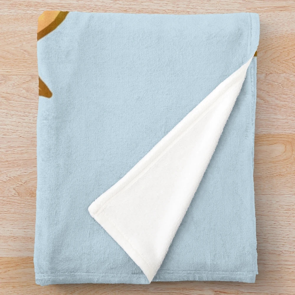 Cute and cozy anime-inspired plush blanket featuring the character Senko-san from the series Sewayaki Kitsune no Senko-san