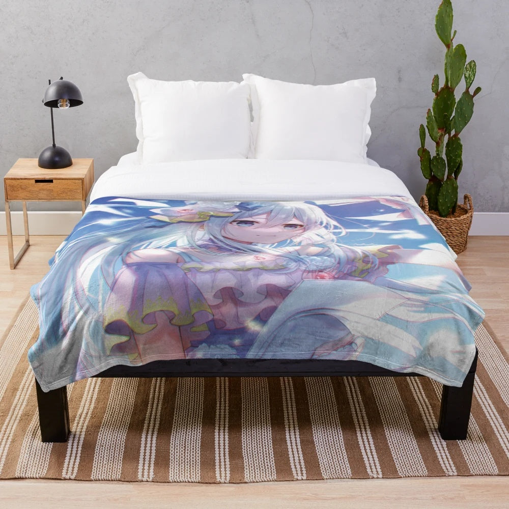Yoisaki Kanade and friends anime-inspired plush blanket
