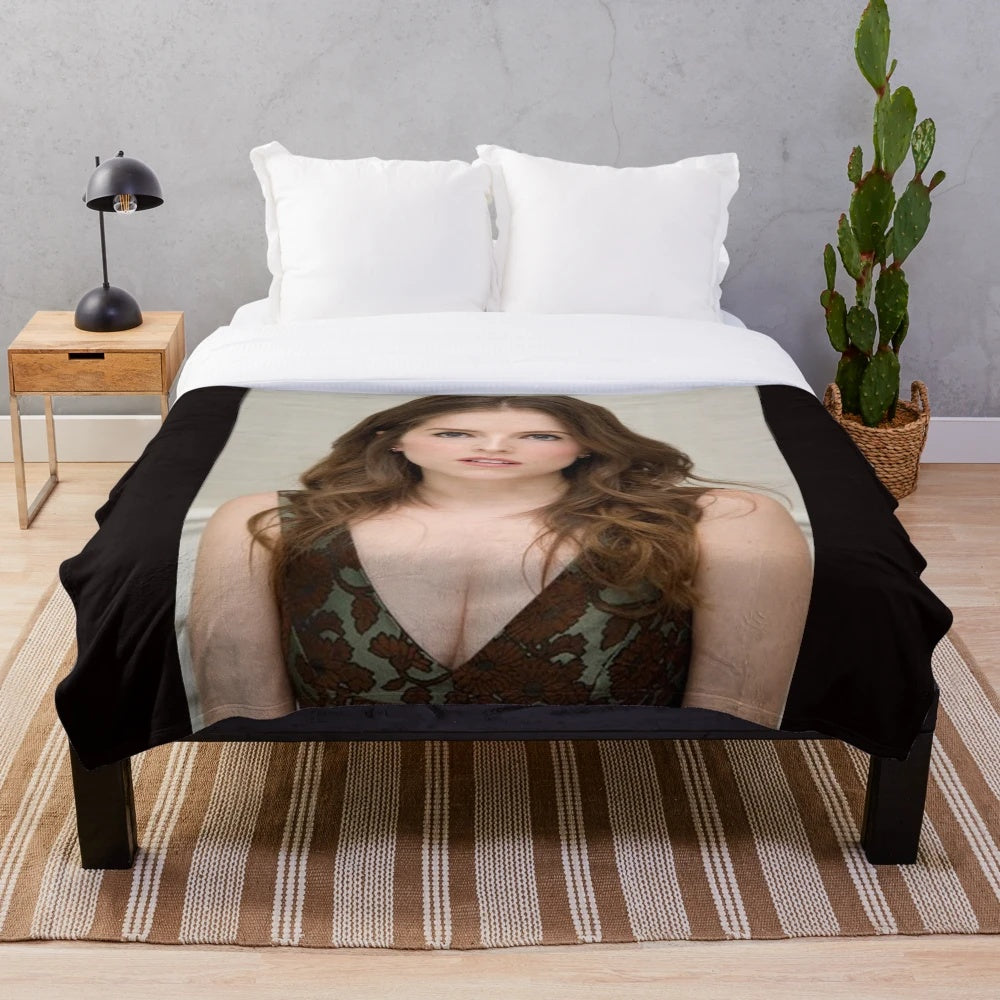 Anna Kendrick-Inspired Plush Blanket
