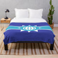 Antarctic Empire inspired plush blanket, featuring popular Minecraft youtubers