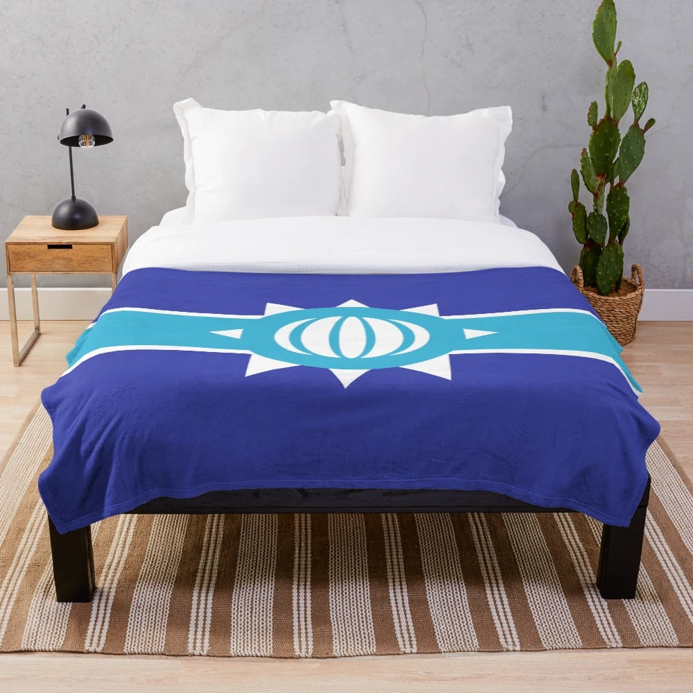 Antarctic Empire inspired plush blanket, featuring popular Minecraft youtubers