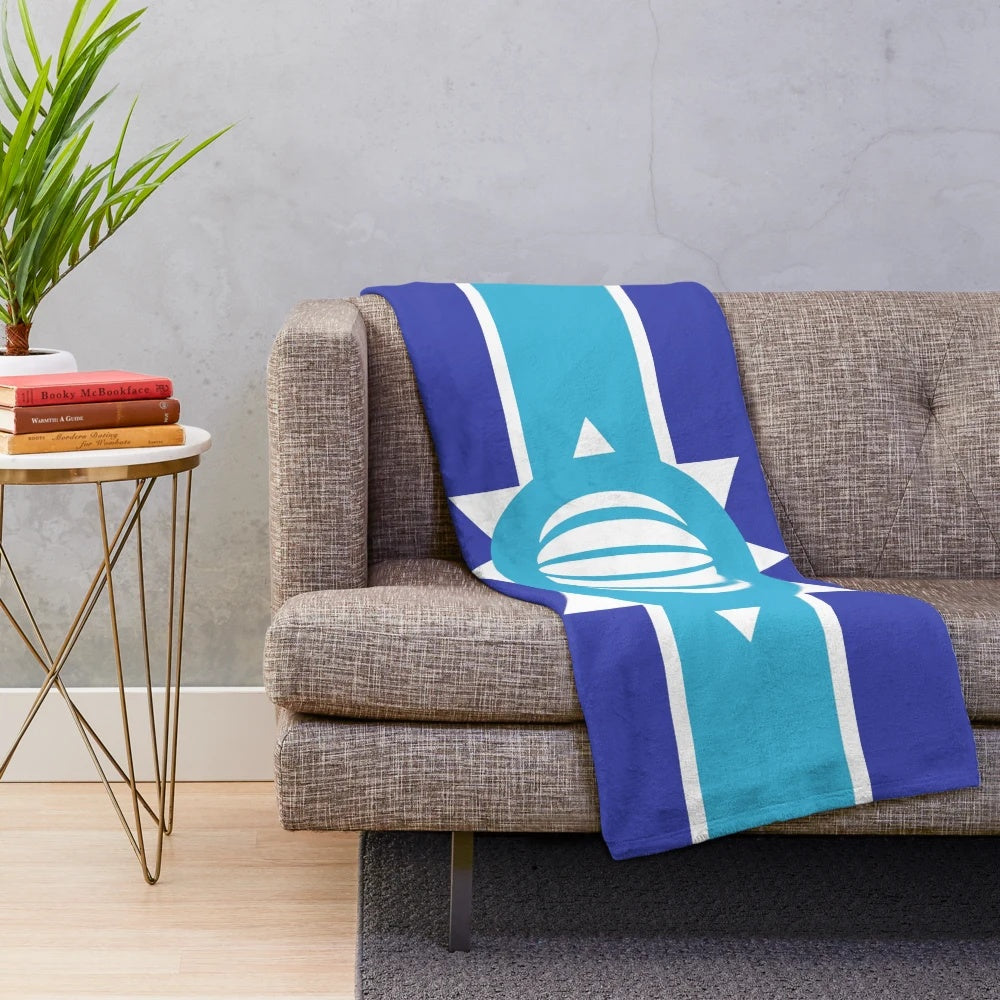 Antarctic Empire inspired plush blanket, featuring popular Minecraft youtubers