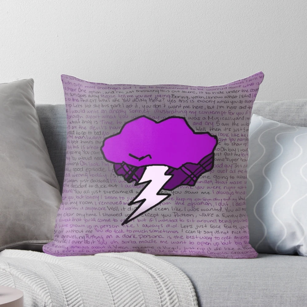 Soft, plush pillow featuring the character Virgil Sanders from the Sanders Sides series.