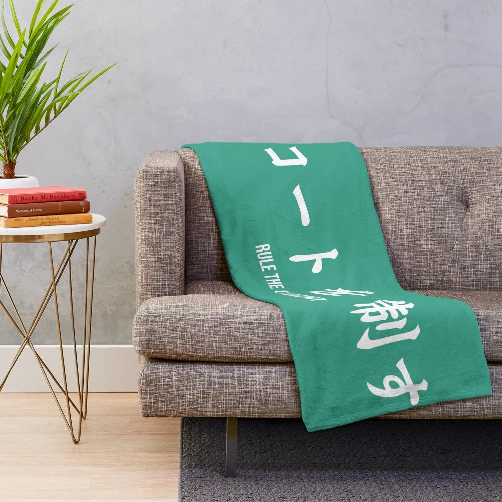 Aoba Johsai inspired plush blanket featuring characters from the popular anime and manga series Haikyuu