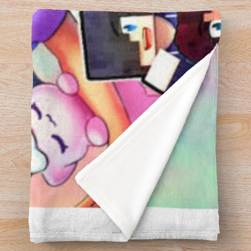 Soft and cuddly plush blanket featuring the popular YouTube creator Aphmau