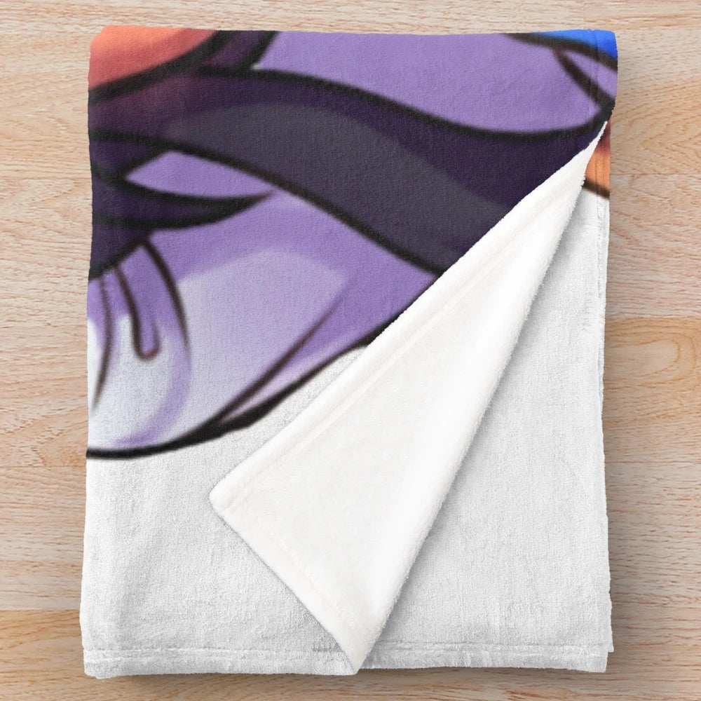 Aphmau-inspired plush blanket with cute, kawaii design