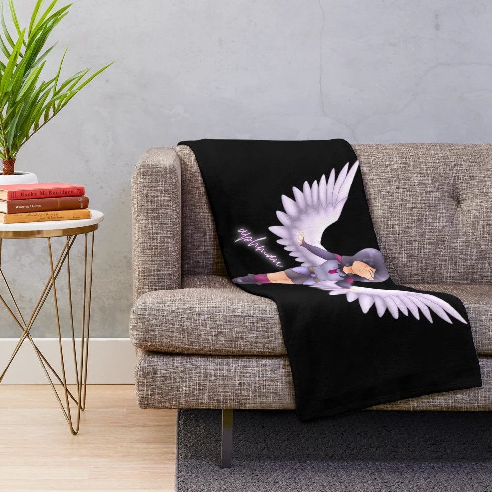 Adorable Aphmau-themed plush blanket for kids