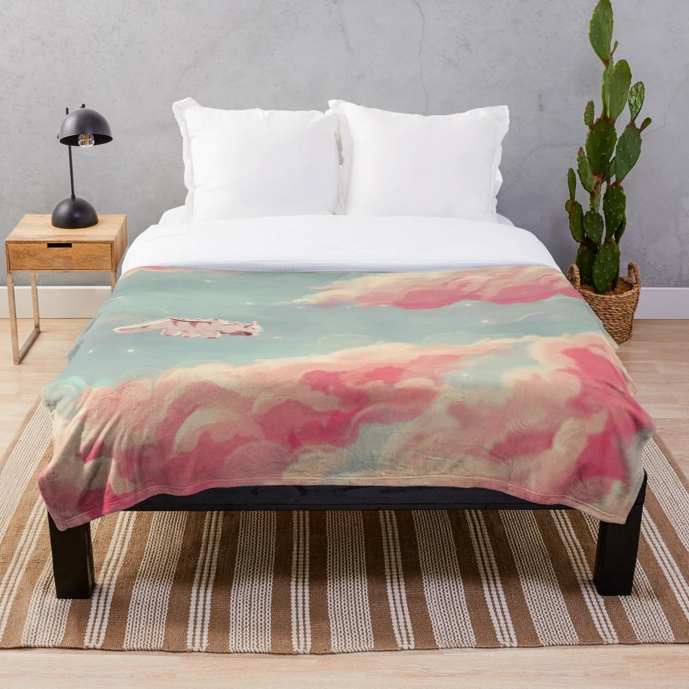 Soft and Cuddly Appa Plush Blanket Featuring the Sky Bison from Avatar: The Last Airbender
