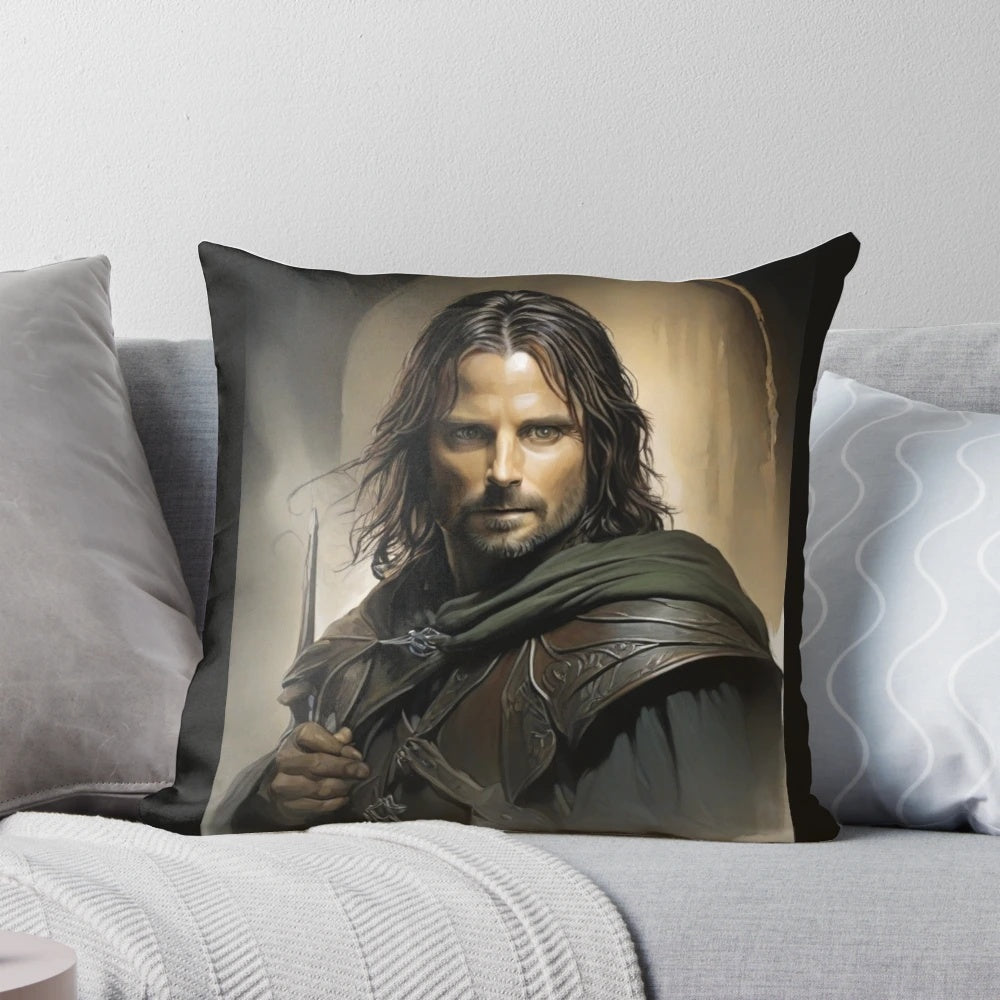 Decorative Lord of the Rings Aragorn Pillow for Fantasy Home Decor