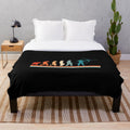 Archery-themed plush blanket with bow and arrow design