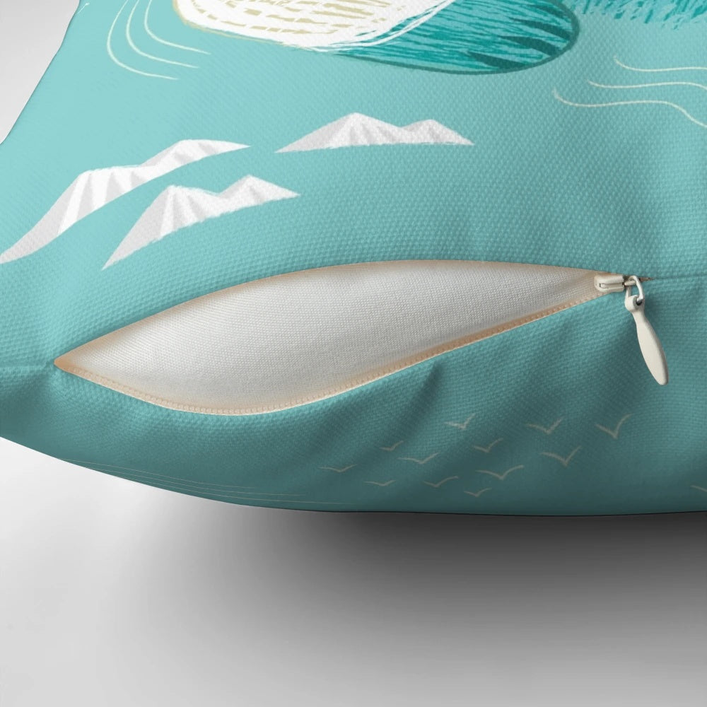 Soft, plush polar bear and penguin cuddle pillow for children