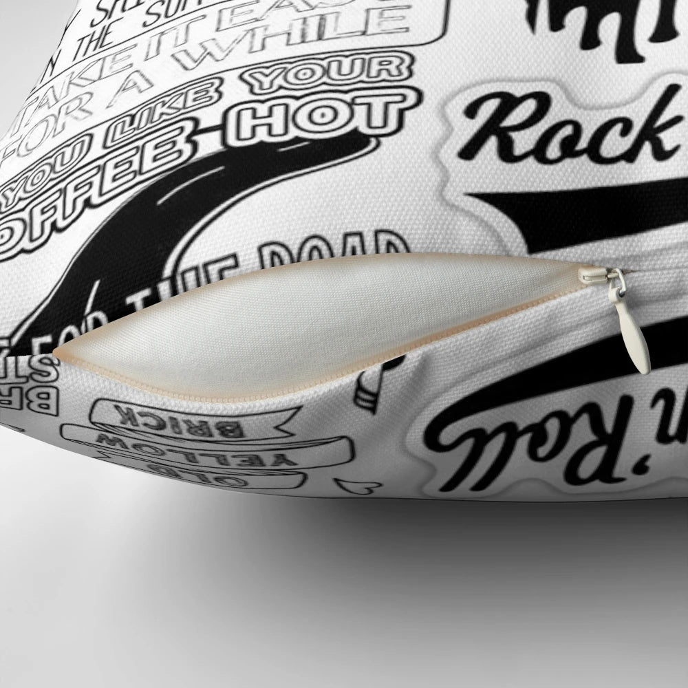 A soft, comfortable pillow featuring the face of the popular indie rock band Arctic Monkey.
