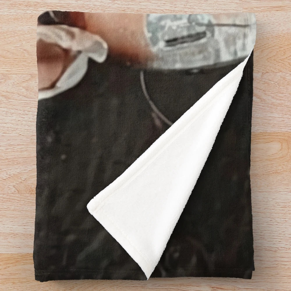Arctic Monkeys fan plush blanket featuring lead singer Alex Turner