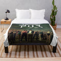 Cozy Arisu plush blanket featuring characters from the popular anime series Alice in Borderland