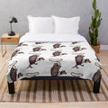 Armadillo cowboy plush blanket with lasso design