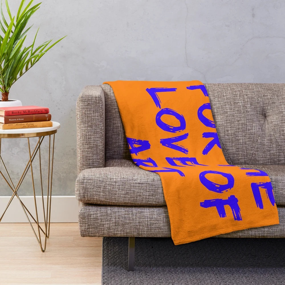 Soft and plush blanket with artistic design for art enthusiasts