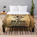 Arthur Morgan Wanted Dead or Alive Inspired Plush Blanket