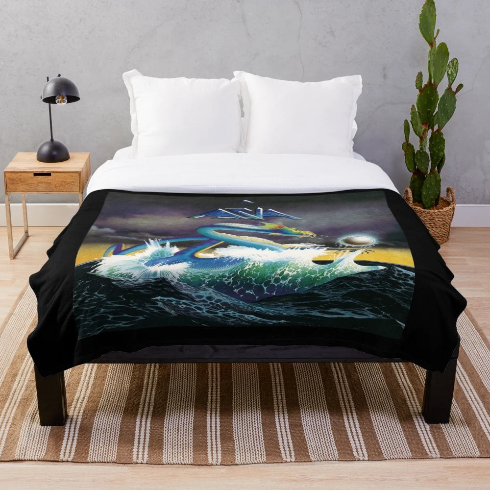 Soft and plush Asia-themed blanket for cozy home decor
