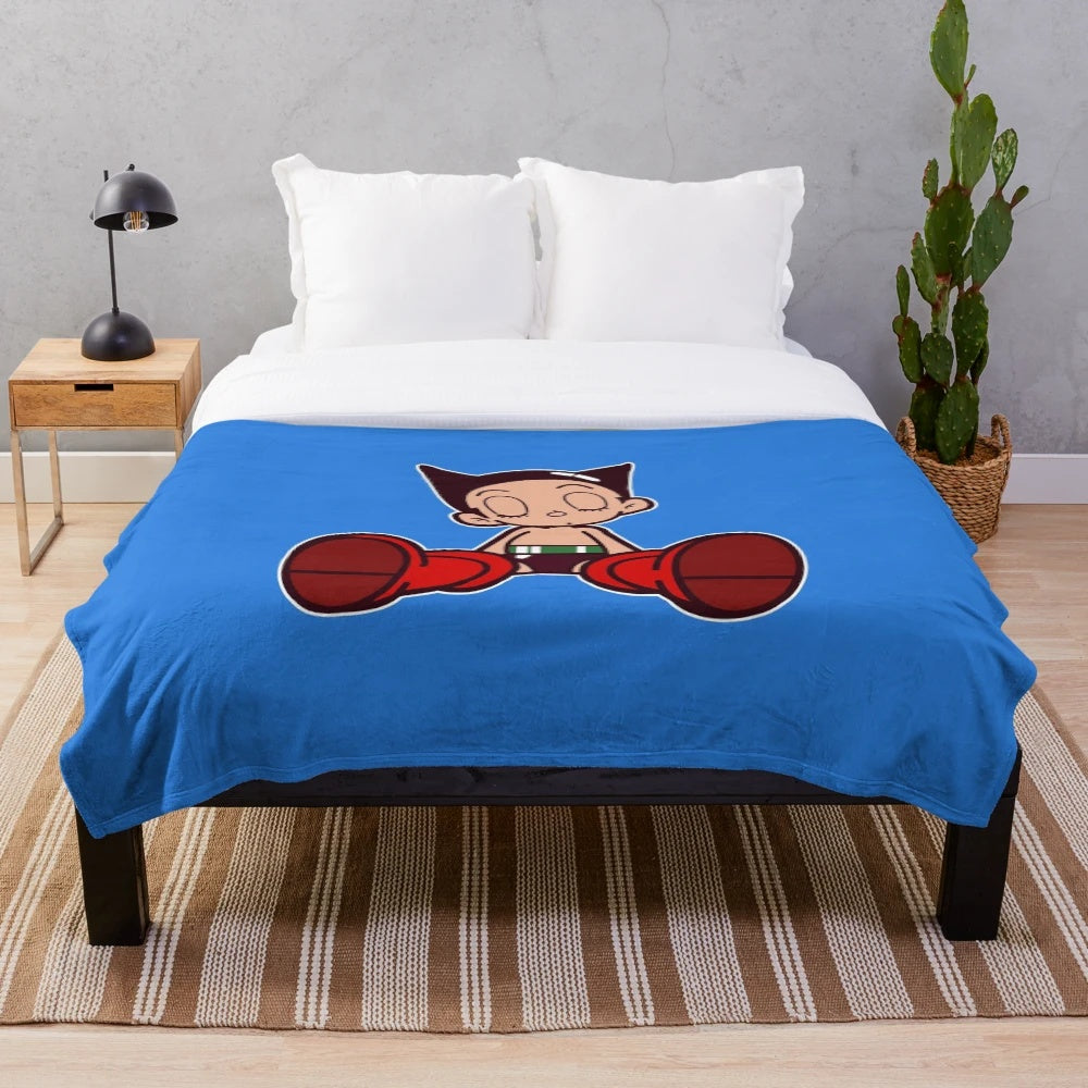 Astro Boy inspired plush blanket