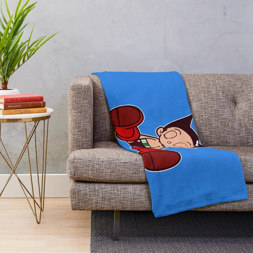 Astro Boy inspired plush blanket