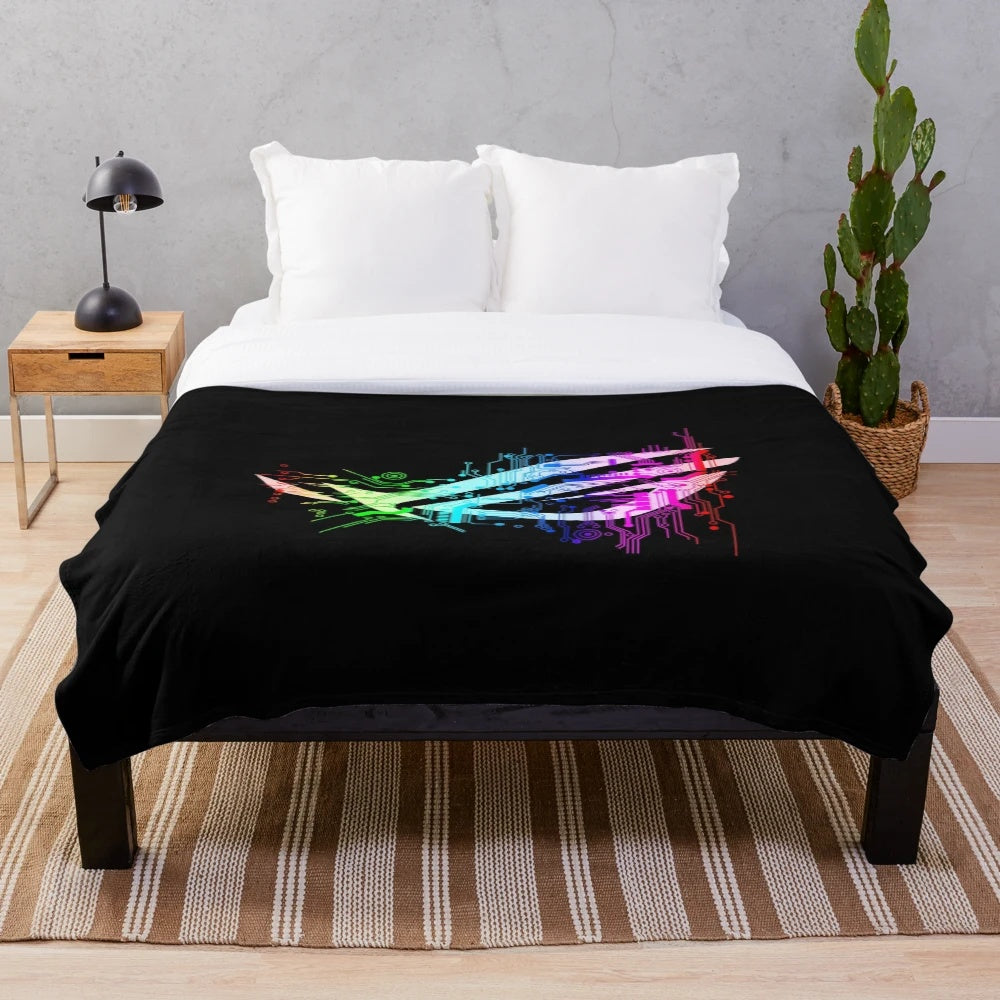 Asus ROG Inspired Plush Blanket for Gamers