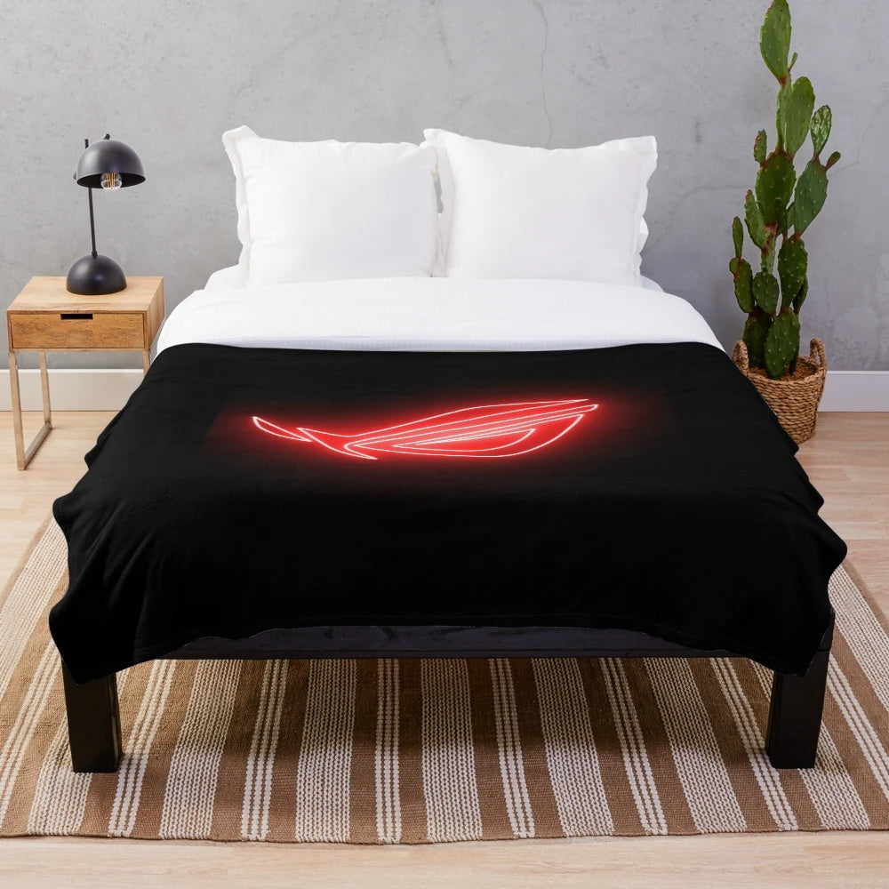 Asus Rog-inspired plush blanket for gamers