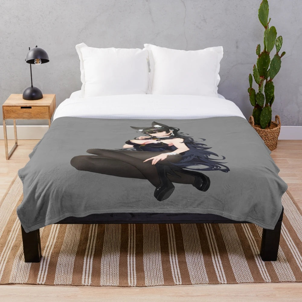 Soft and cuddly Atago plush blanket from the Azur Lane anime and video game