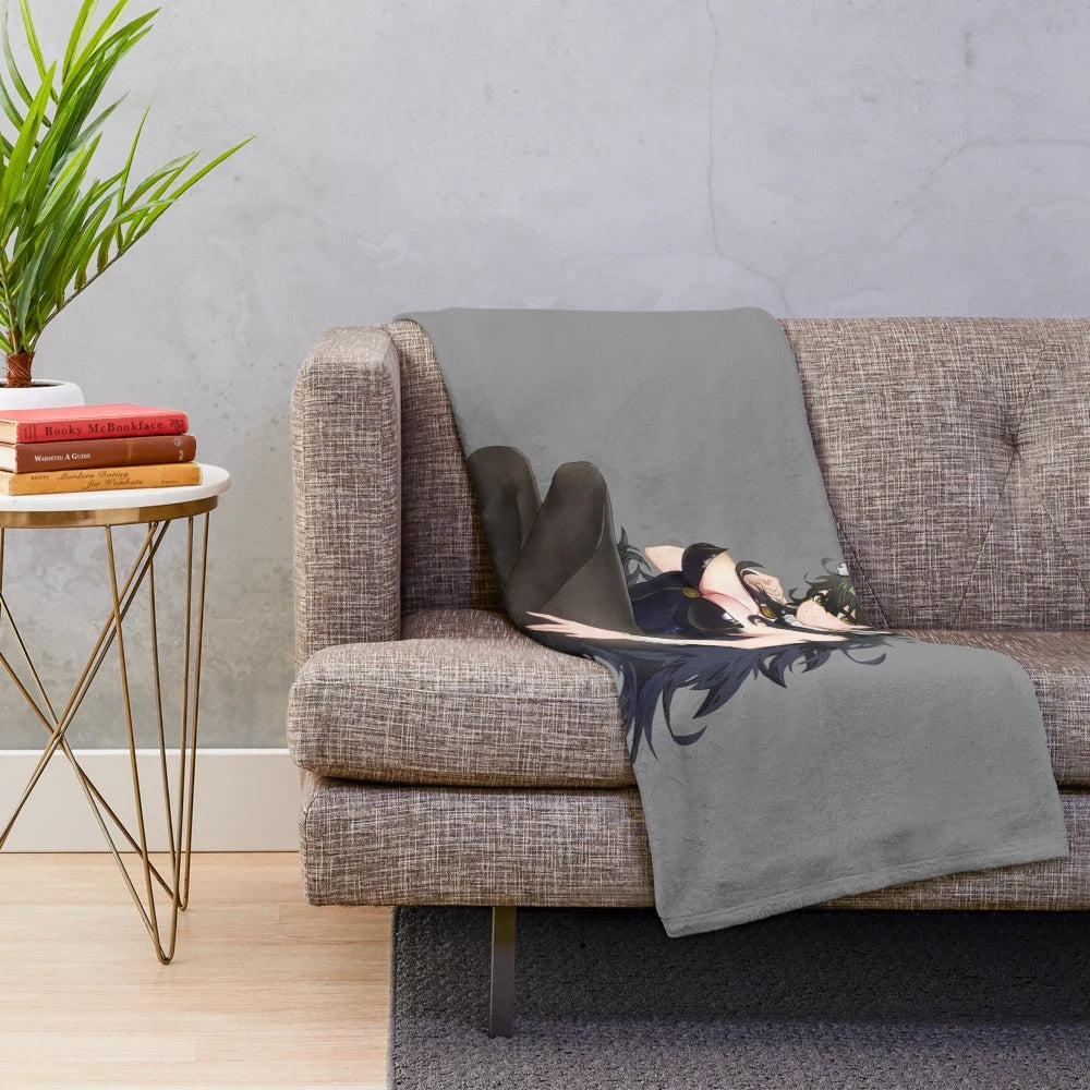 Soft and cuddly Atago plush blanket from the Azur Lane anime and video game