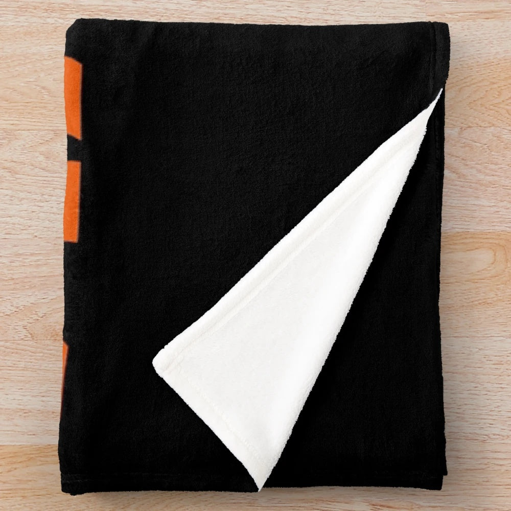 ATEEZ-inspired plush blanket with the group's logo and members