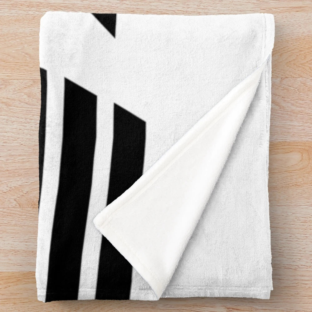 Soft ATEEZ-themed plush blanket featuring the group's logo and member names