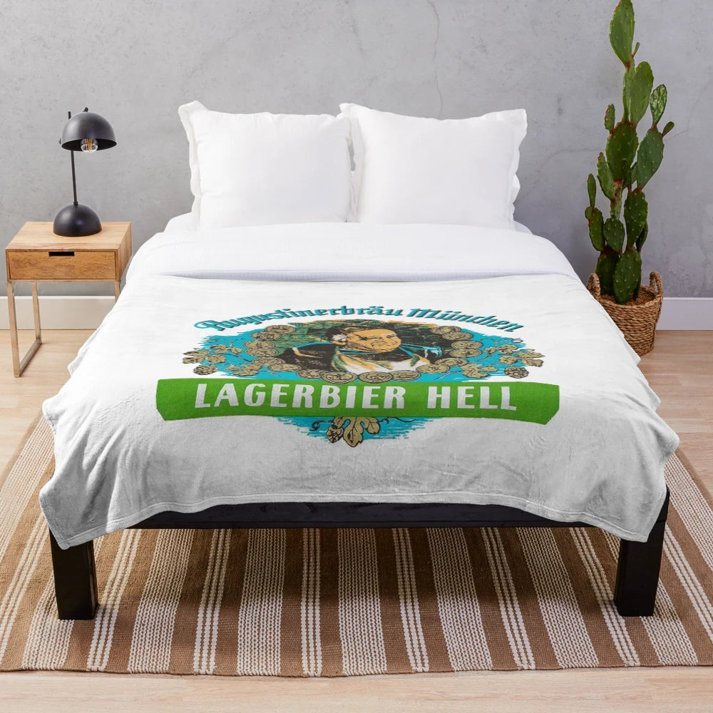 Augustiner Munich Lagerbier Hell Classic Plush Blanket
