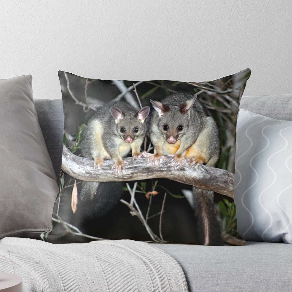 Soft, plush pillow featuring a cute Australian brushtail possum