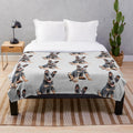 Adorable Australian Cattle Dog Blue Heeler Puppy on Plush Blanket
