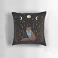 Soft autumn-themed fox decorative pillow for the night garden