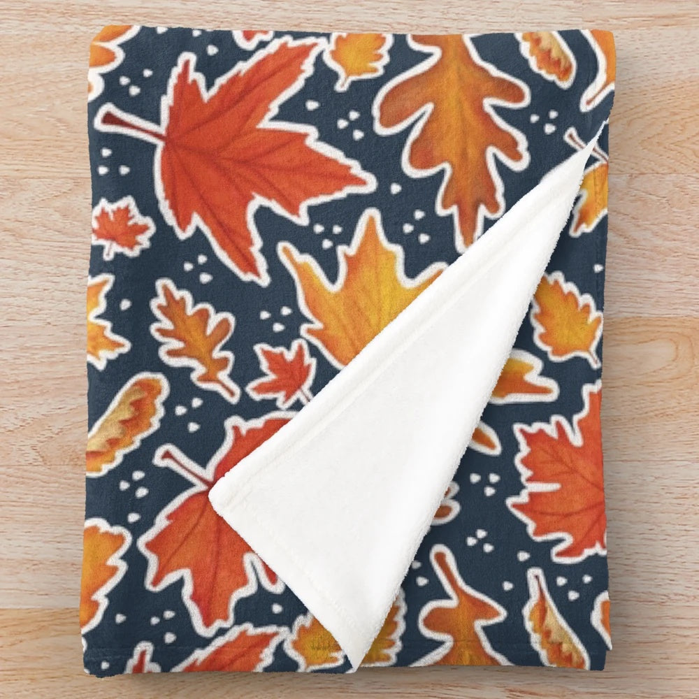 Autumn Nights Plush Blanket with Soft, Warm Fabric