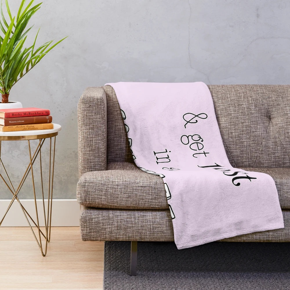 Plush blanket with fall-themed design
