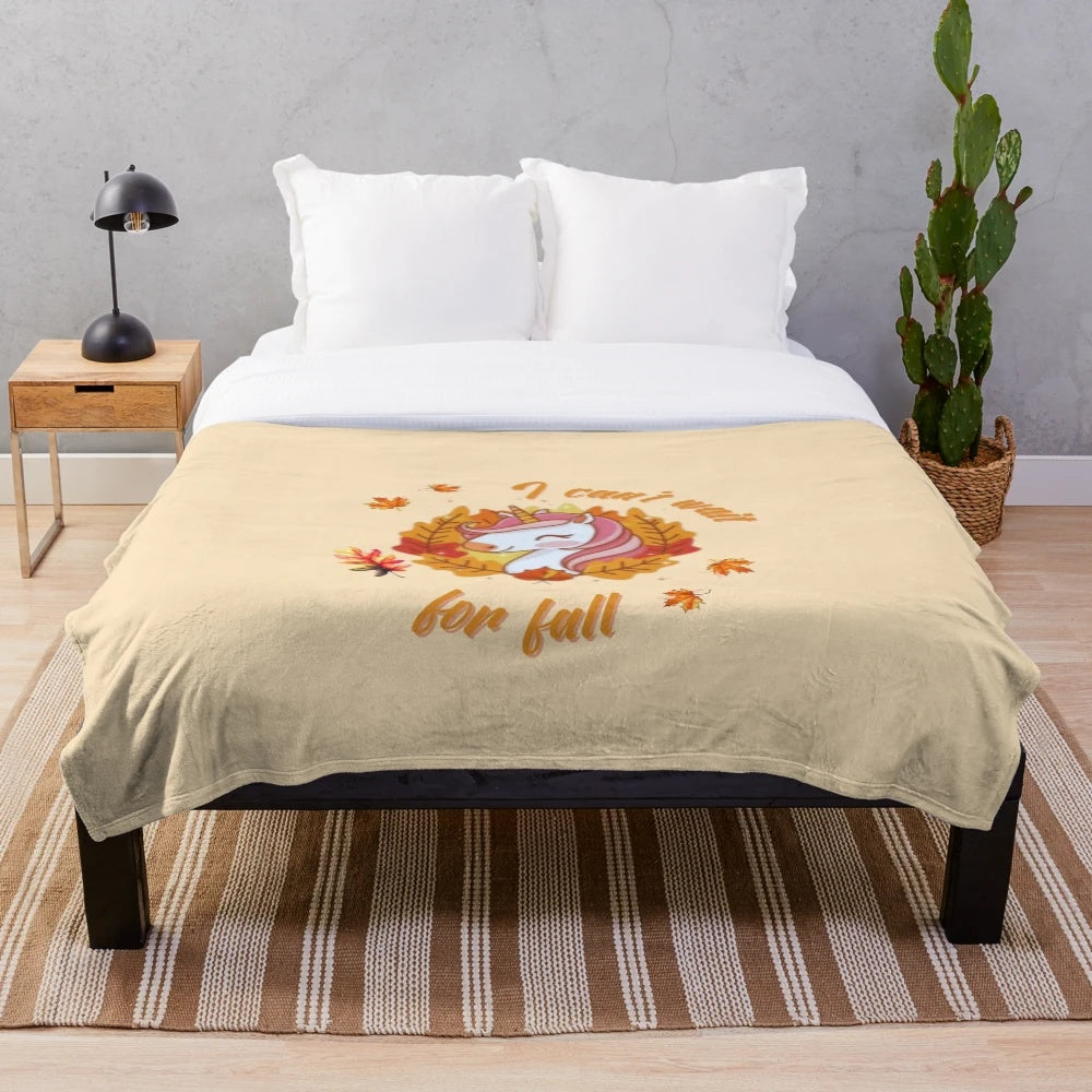 Cozy and soft plush blanket perfect for fall and winter