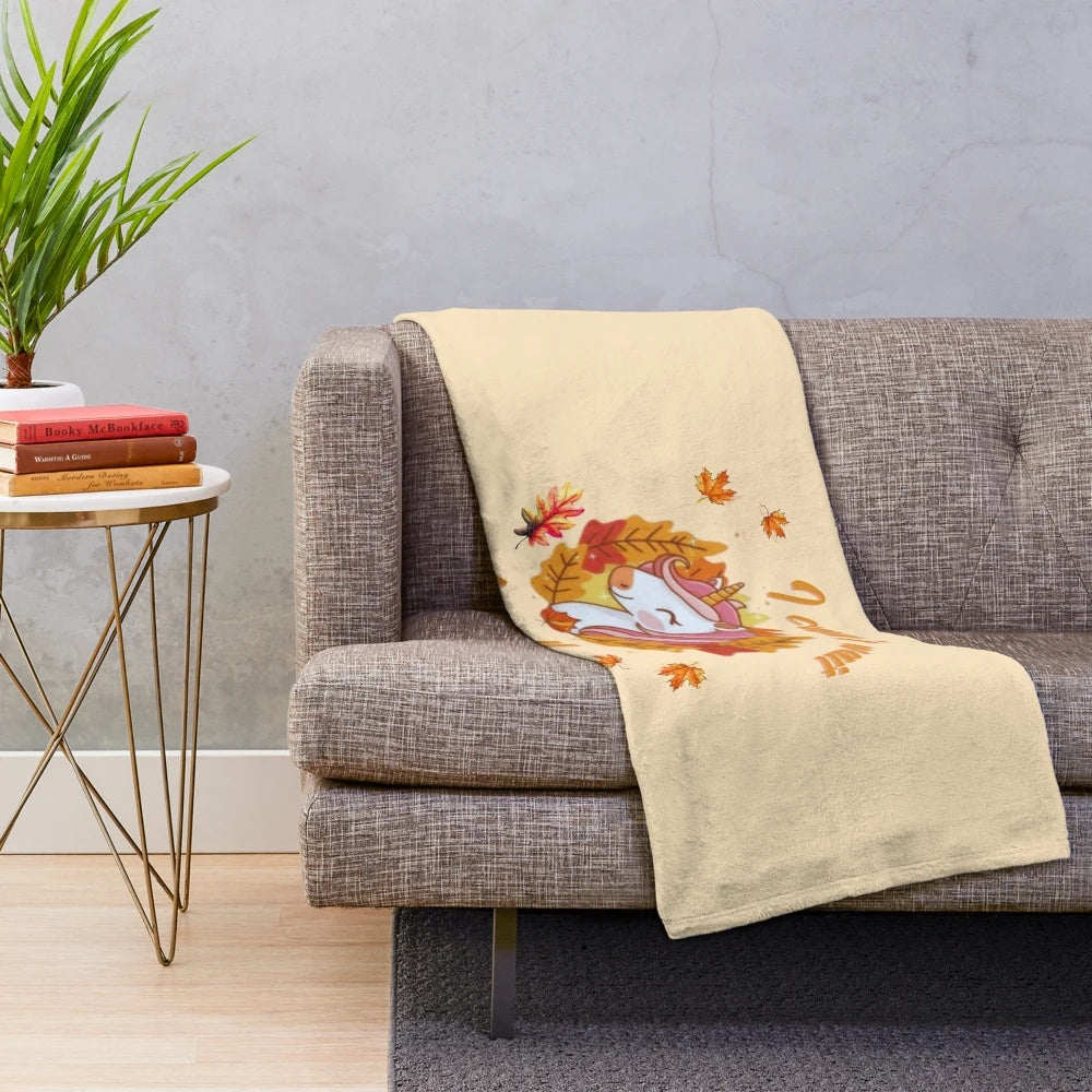 Cozy and soft plush blanket perfect for fall and winter