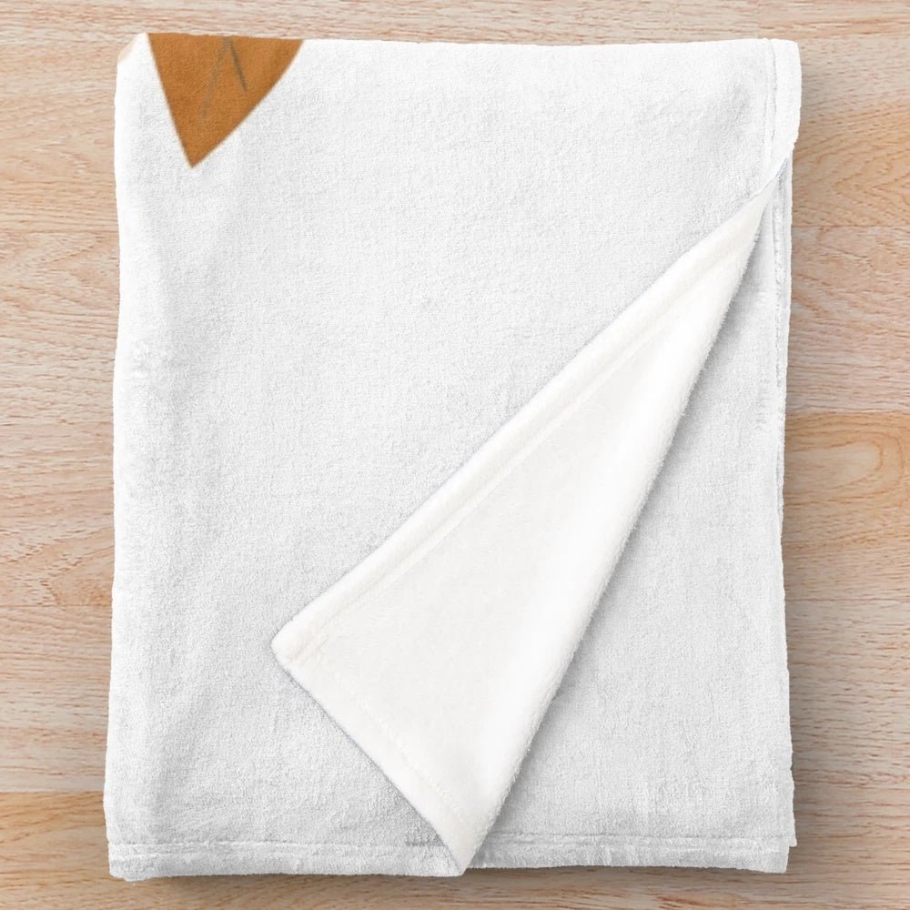 Plush blanket featuring adorable autumn-themed wildlife artwork
