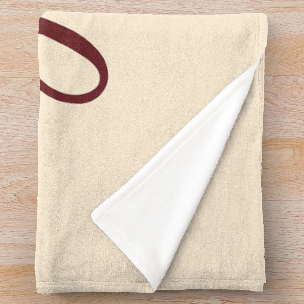 Cozy autumn plush blanket with fall leaves and nature-inspired design