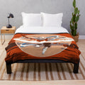 Plush blanket with avatar state design