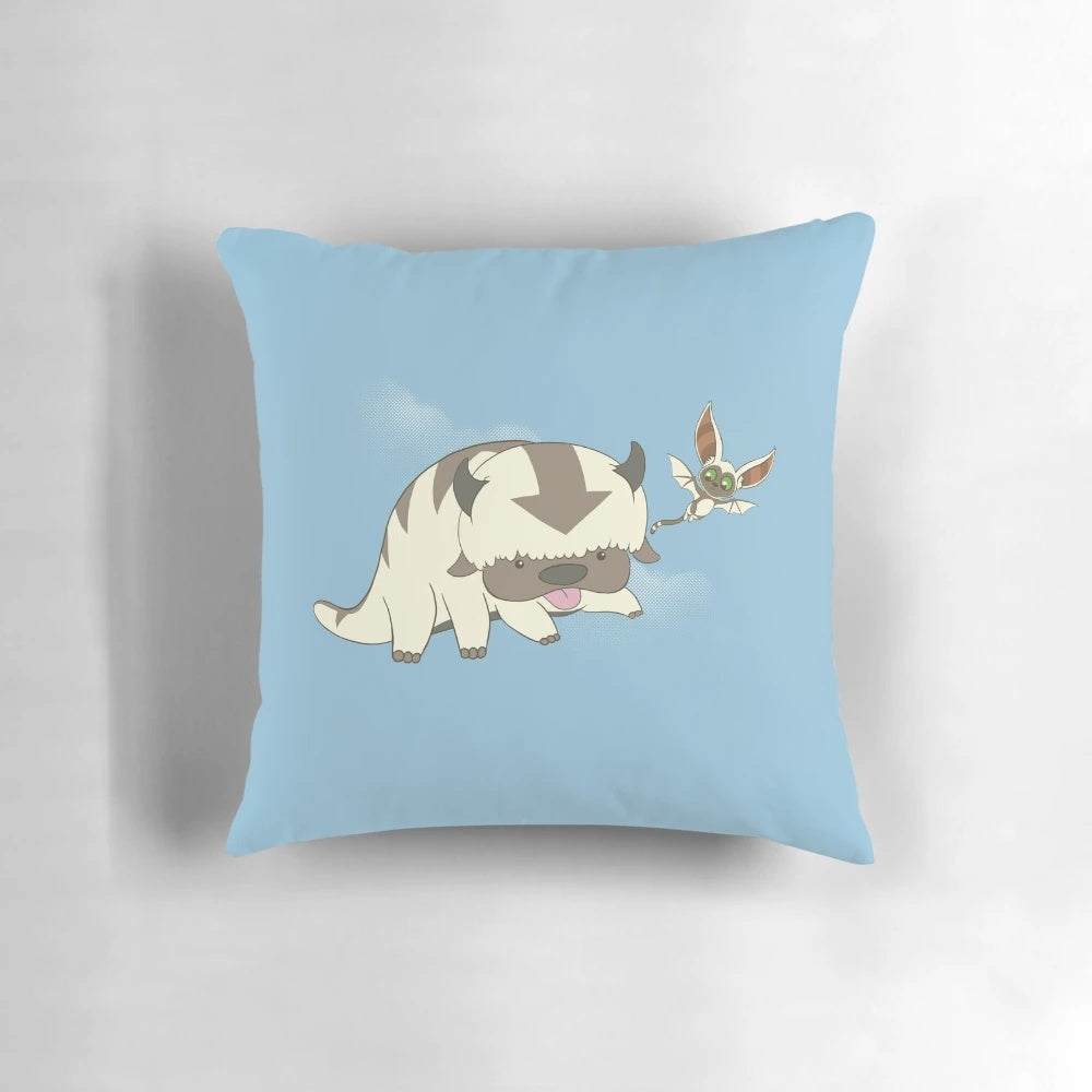 Plush pillow featuring the adorable animal companions from Avatar: The Last Airbender