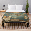 Avatar the Last Airbender inspired plush blanket featuring the world map