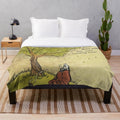 Avatar: The Last Airbender-themed plush blanket featuring characters and elements from the popular cartoon series