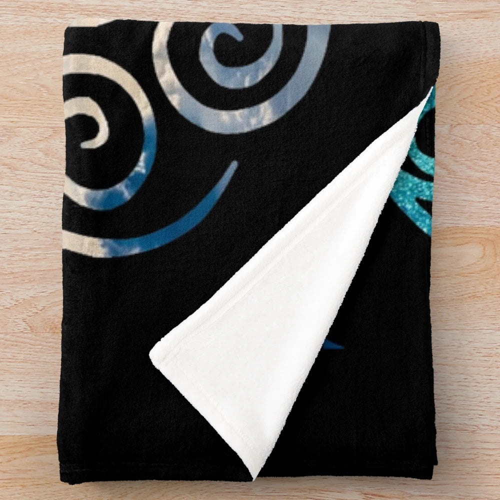 Avatar the Last Airbender element symbols plush blanket